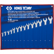 Vieglu kombinētu atslēgu komplektsts KING TONY 8-24mm